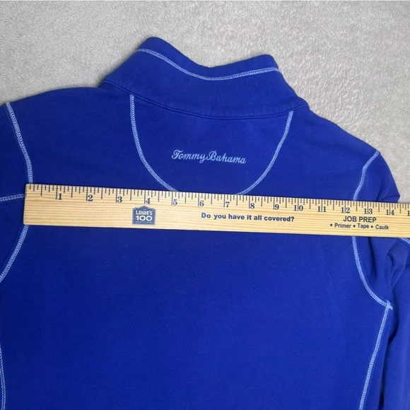 🔥Tommy Bahama Disney Zip Pullover Womens XS Tropical Minnie Mouse Emboidery - Picture 10 of 12